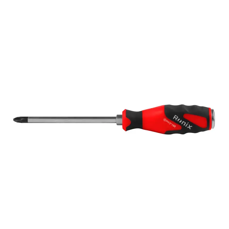 پیچ گوشتی تکی دسته TPR ضربه خور 150×8 چهارسو-1