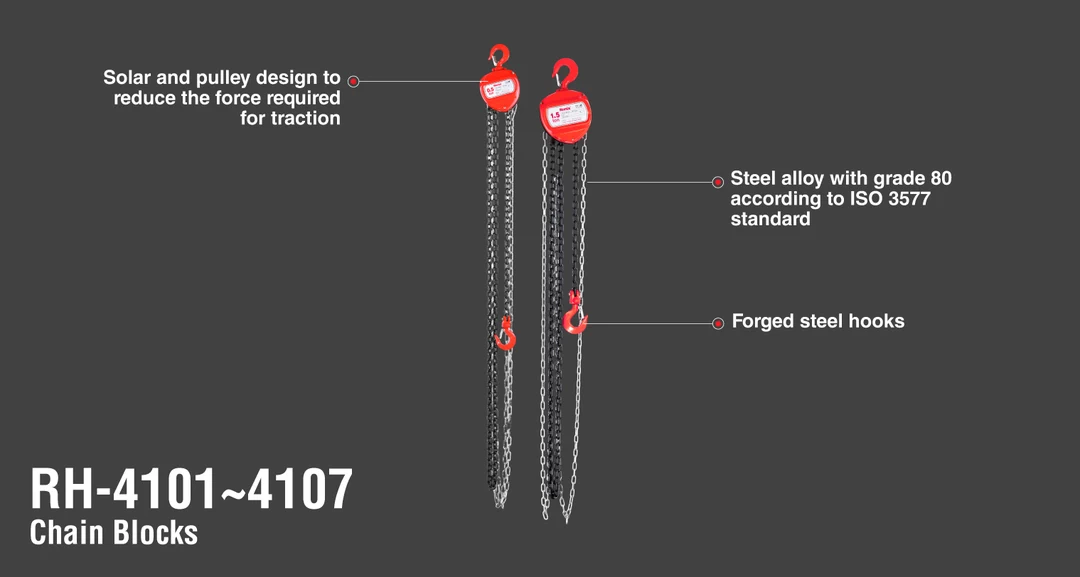 جرثقیل 0.5 تن-زنجیر 3 متری RH-4101 رونیکس