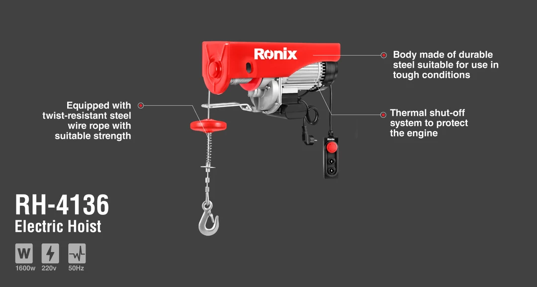 بالابر برقی 1000 کیلویی RH-4136 رونیکس