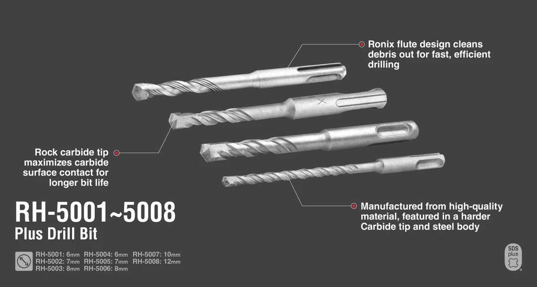 12*160 مته چهار شیار RH-5008 رونیکس