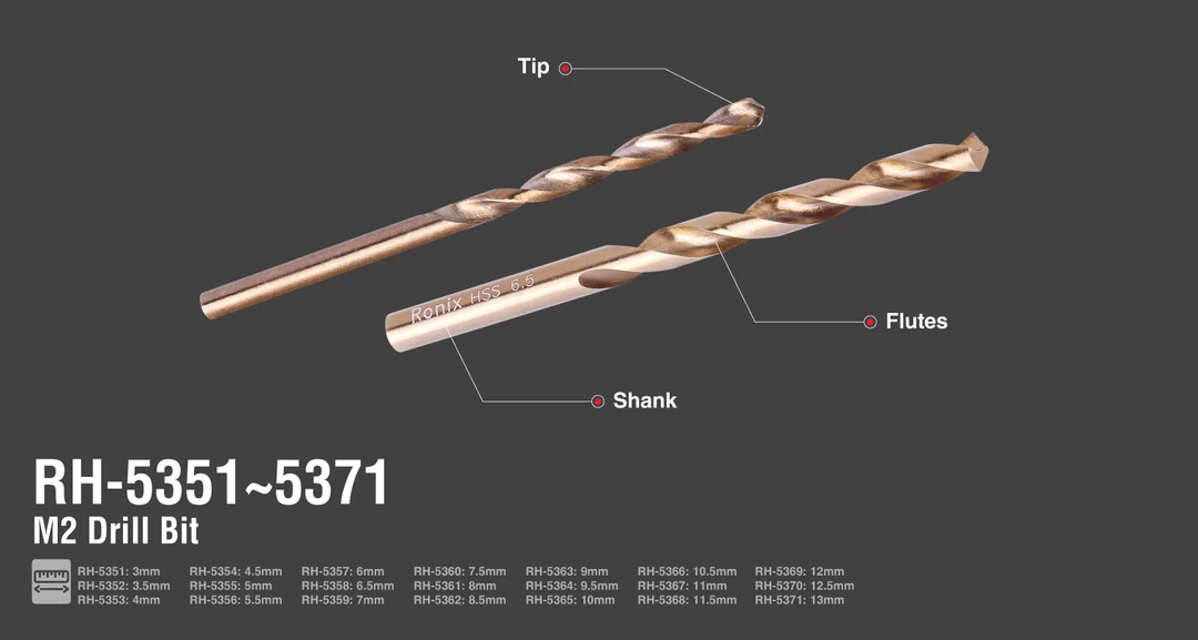 مته فولادی کاور پلاستیکی سایز11 RH-5367 رونیکس