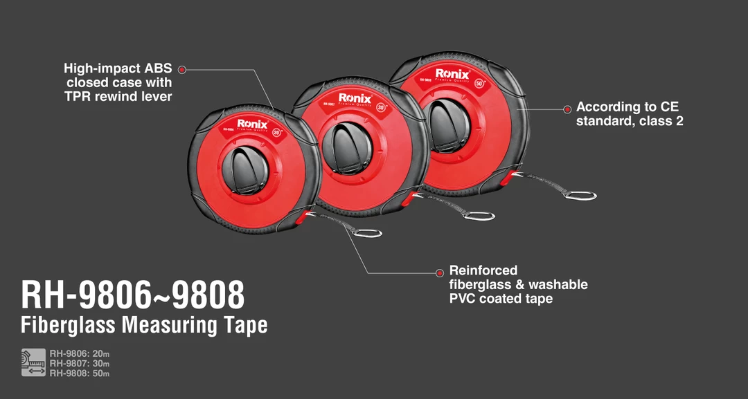 متر فایبرگلاس 20 متری RH-9806 رونیکس