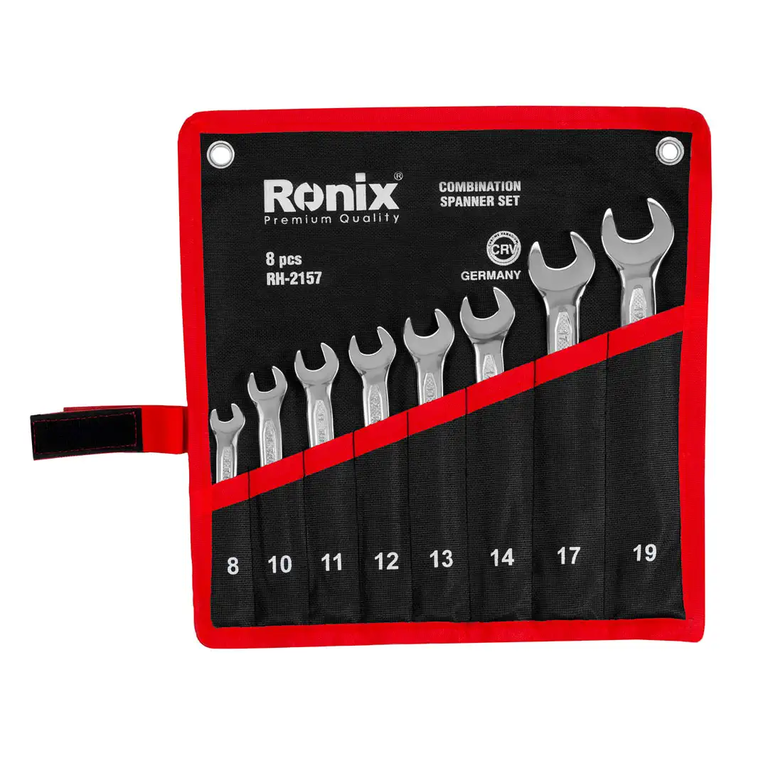 آچار سری 8عددی یکسر تخت یکسر رینگ کیفی