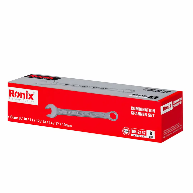 آچار سری 8عددی یکسر تخت یکسر رینگ کیفی