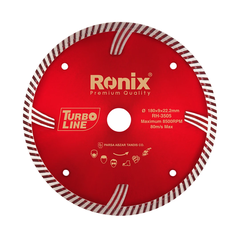 صفحه گرانیت بر توربو 180 میلی متری