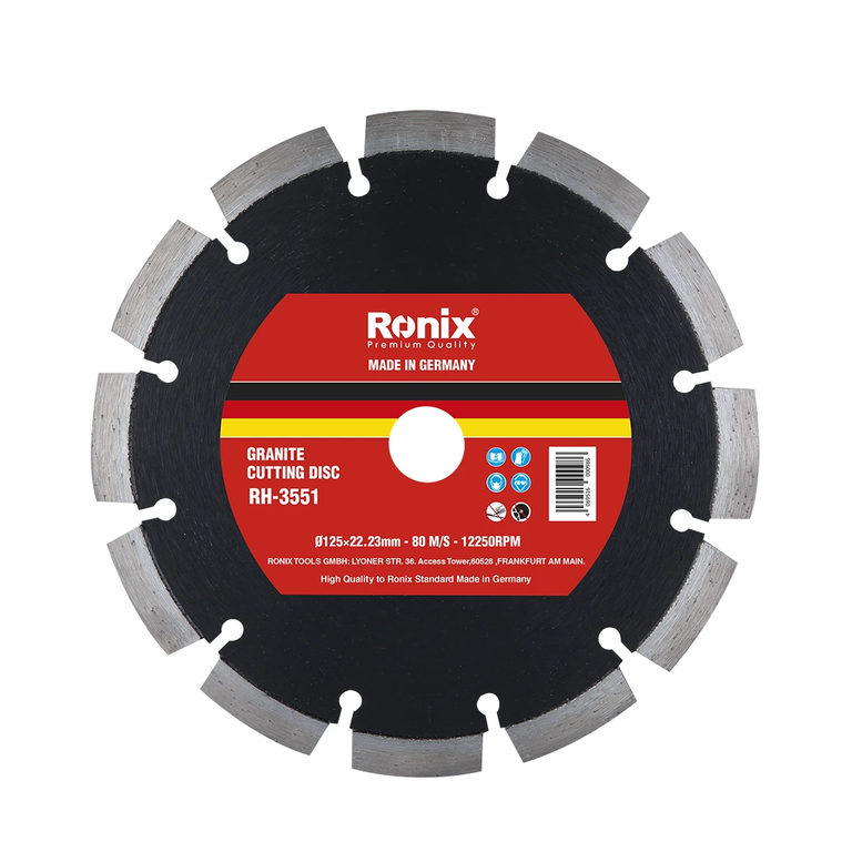 تیغ گرانیت بر 125 میلی متری سگمنت 11 آلمانی