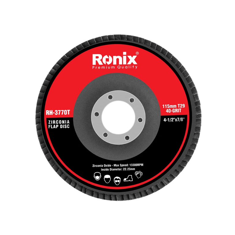 سنباده فلاپ زیرکونیم مینی 115 میلی متری 40 مدل T29