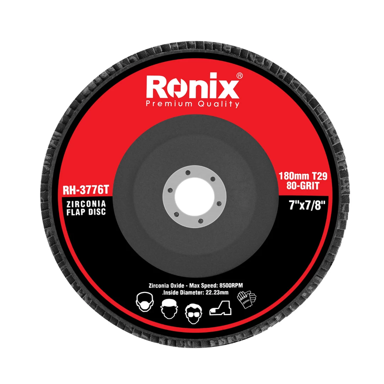 سنباده فلاپ زیرکونیم 180 میلی متری 80 مدل T29