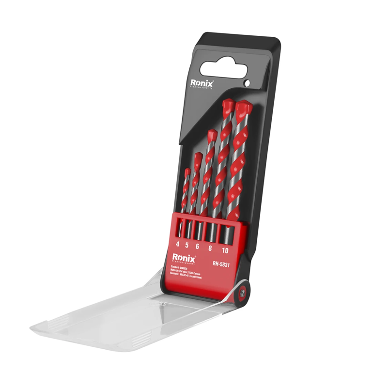 ست مته 5 عددی مته الماسه بتن (4و5و6و8و10)