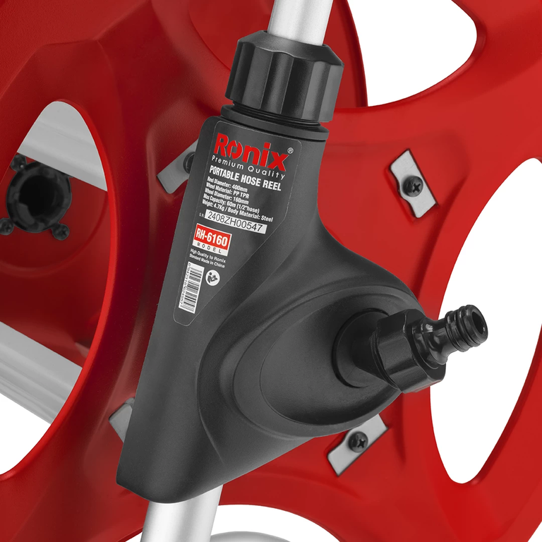 شلنگ جمع کن دستی چرخ دار فلزی 60 متری