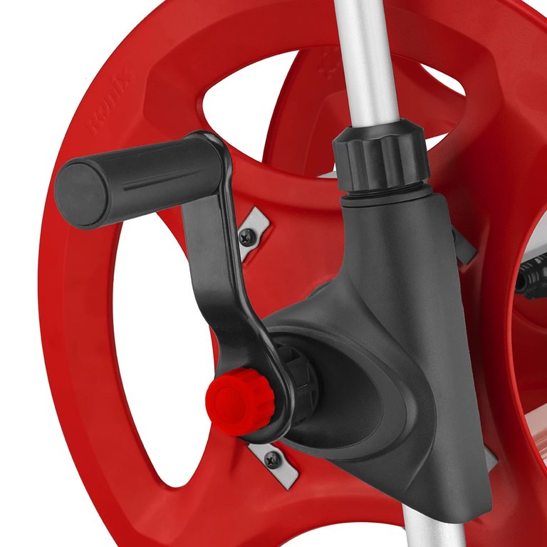 شلنگ جمع کن دستی چرخ دار فلزی 60 متری