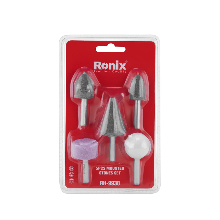 ست سنگ انگشتی سر دریلی 5 عددی