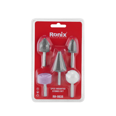 ست سنگ انگشتی سر دریلی 5 عددی