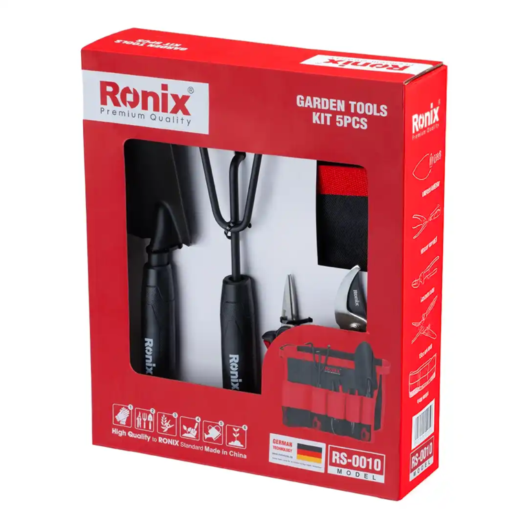 کیت ابزار باغبانی با کیف کمری 5 پارچه