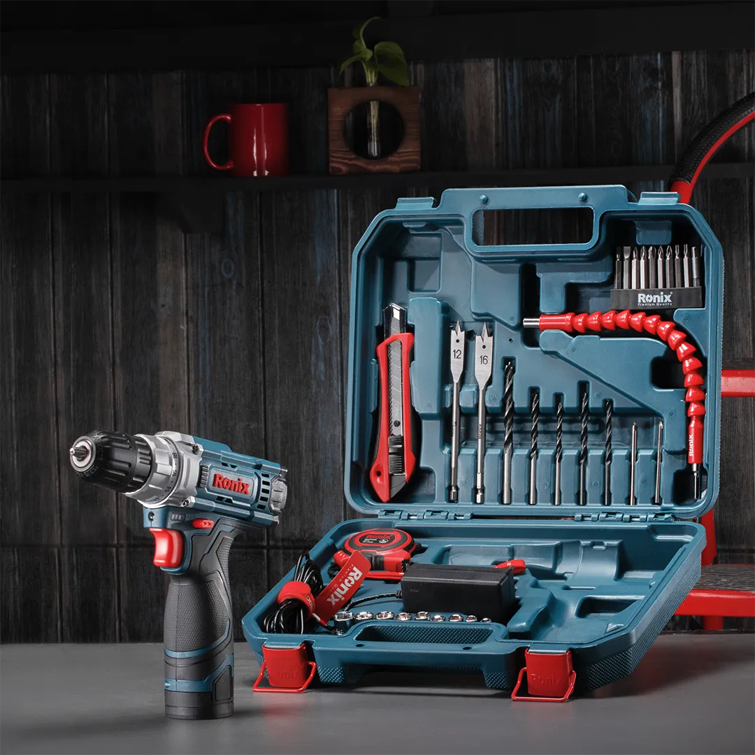 کیت دریل شارژی 12 ولت - 35 پارچه