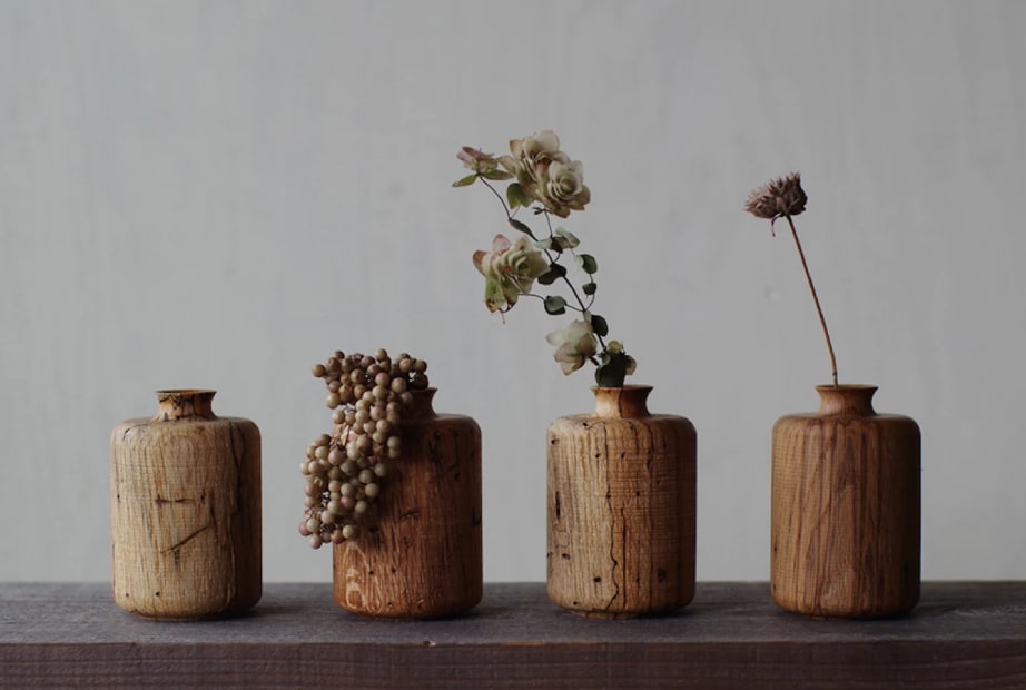انواع گلدان چوبی