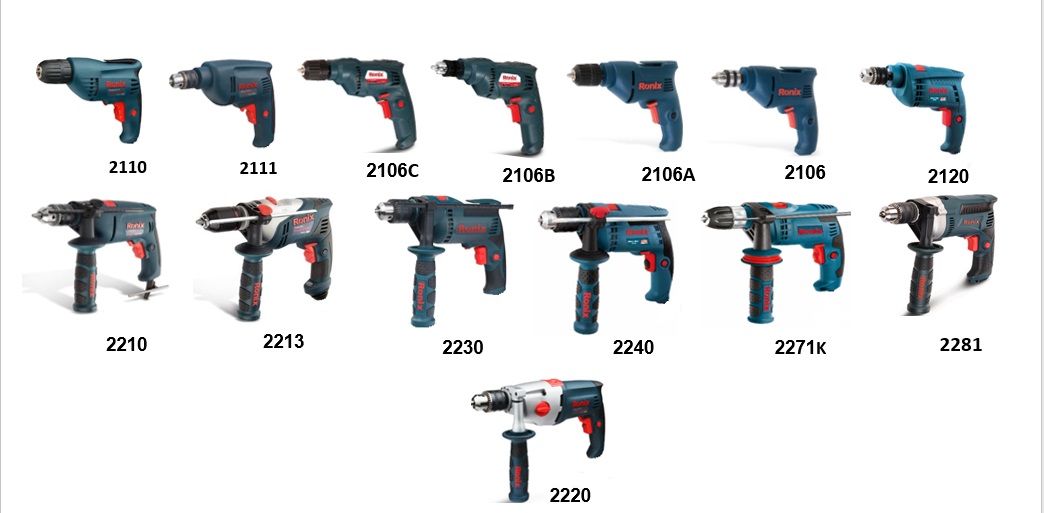 معرفی انواع دریل رونیکس