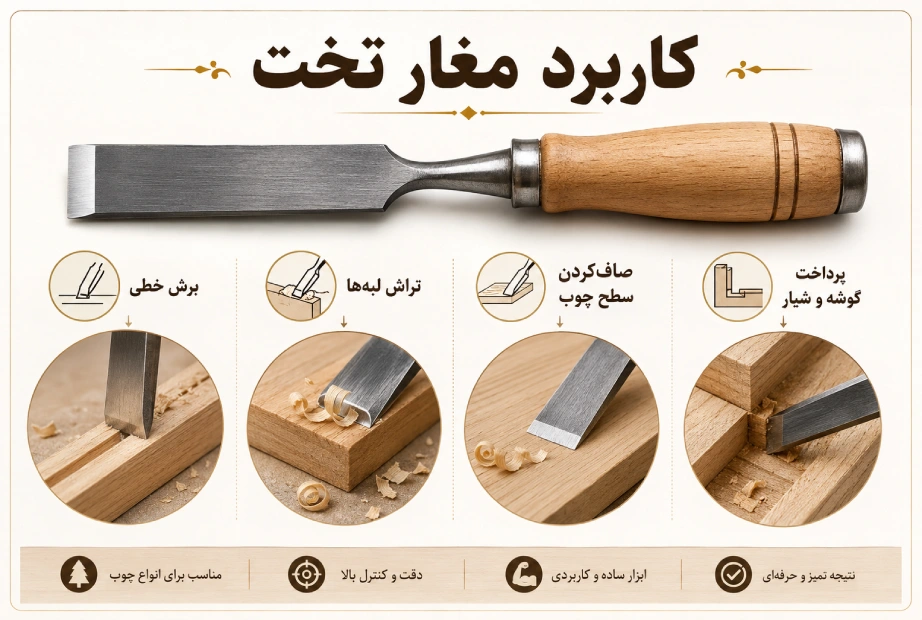 کاربرد مغار نجاری