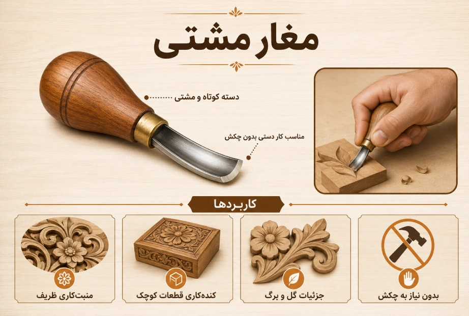کاربرد مغار مشتی