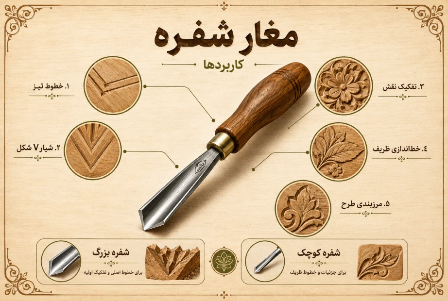 کاربرد مغار شفره
