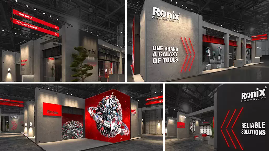 طراحی منحصربه‌فرد غرفه رونیکس در نمایشگاه بین‌المللی صنعت ساختمان