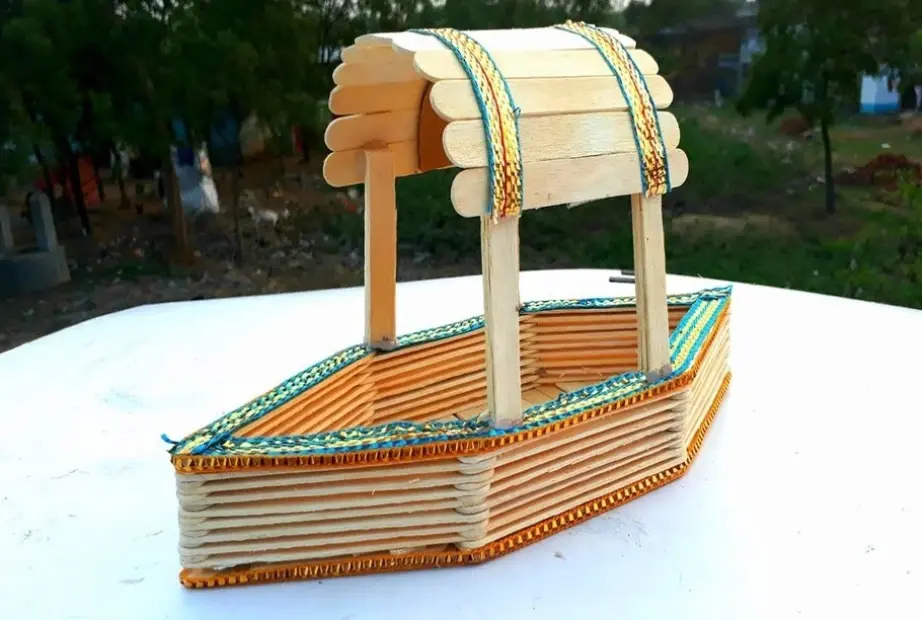 ساخت قایق با چوب بستنی
