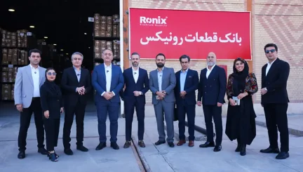 بازدید رئیس اتحادیه ابزارفروشان تهران و مدیرعامل مجله صدرا از بانک جامع قطعات رونیکس