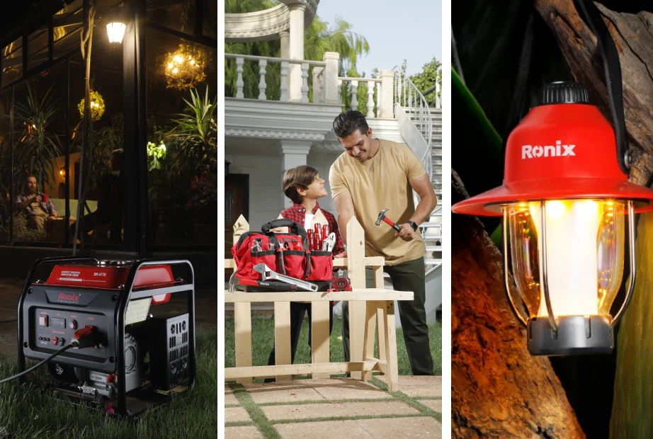 ژنراتور؛ کیف ابزار و چراغ فانوسی رونیکس