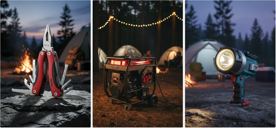 چراغ قوه، موتور برق و ابزار همه کاره رونیکس