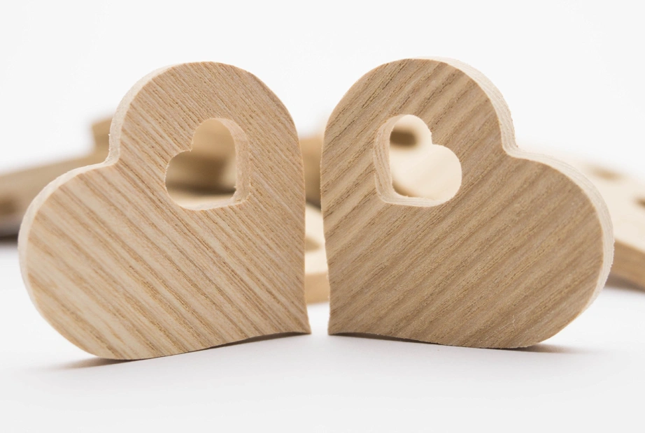 ساخت قلب چوبی