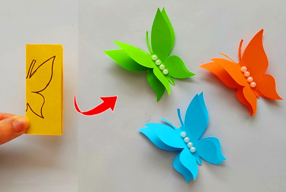 نحوه درست کردن پروانه کاغذی