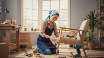 تعمیر پریدگی چوب مبل