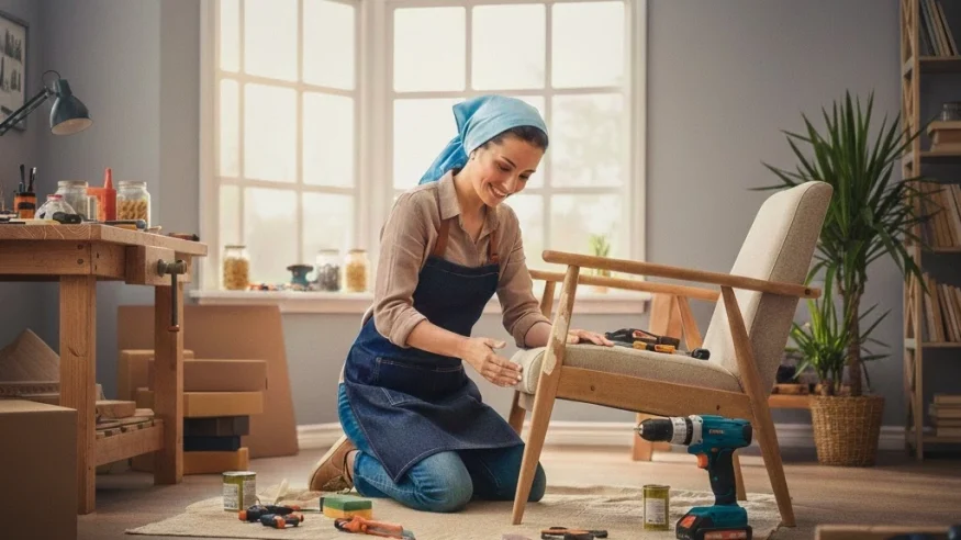 تعمیر پریدگی چوب مبل