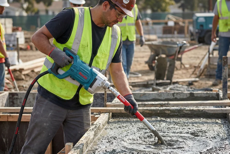 ویبراتور دریلی بتن رونیکس و شیلنگ