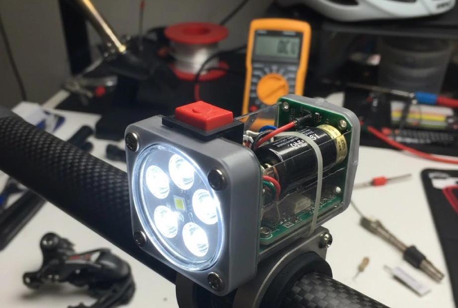ساخت چراغ قوه برای دوچرخه