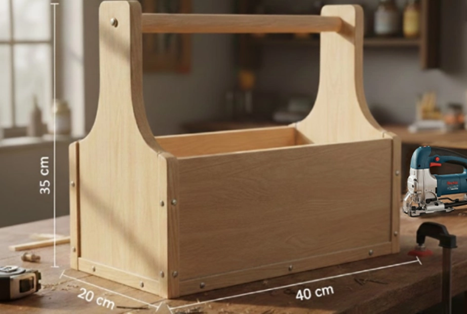 اندازه‌گذاری ابعاد جعبه ابزار 