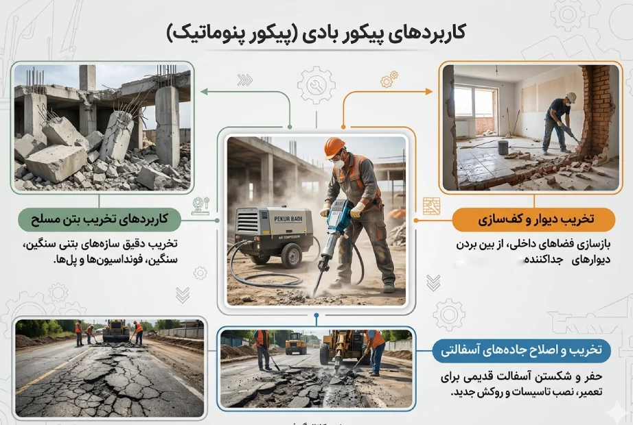 کاربردهای پیکور بادی